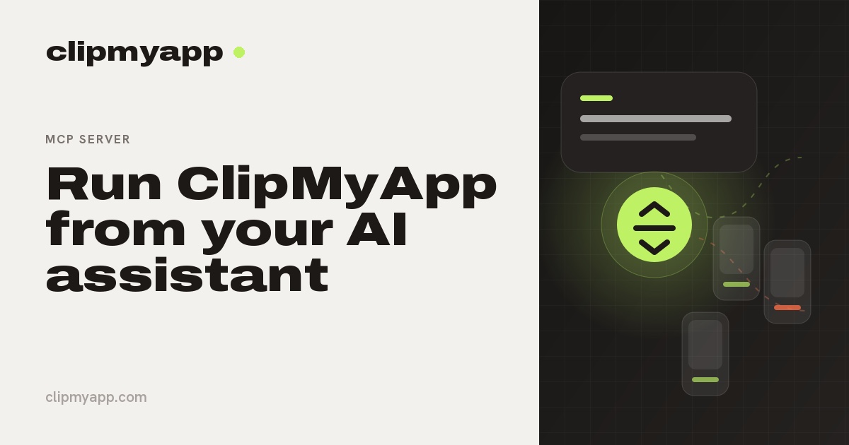 ClipMyApp MCP AI product website preview